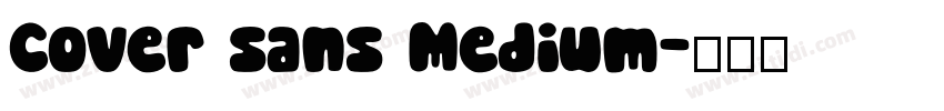 Cover sans Medium字体转换